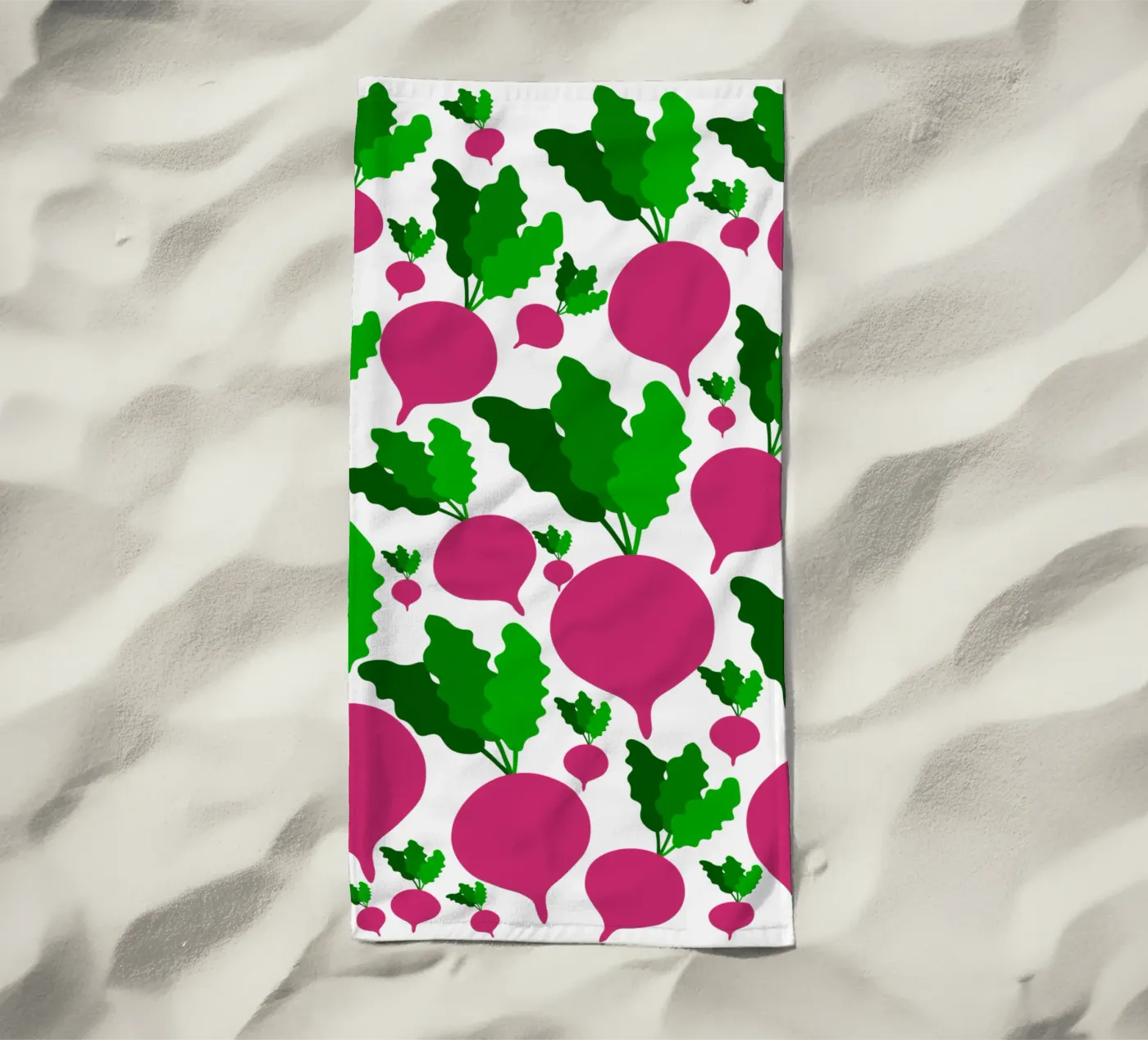 Radishes pattern telo mare da baobabprintstore