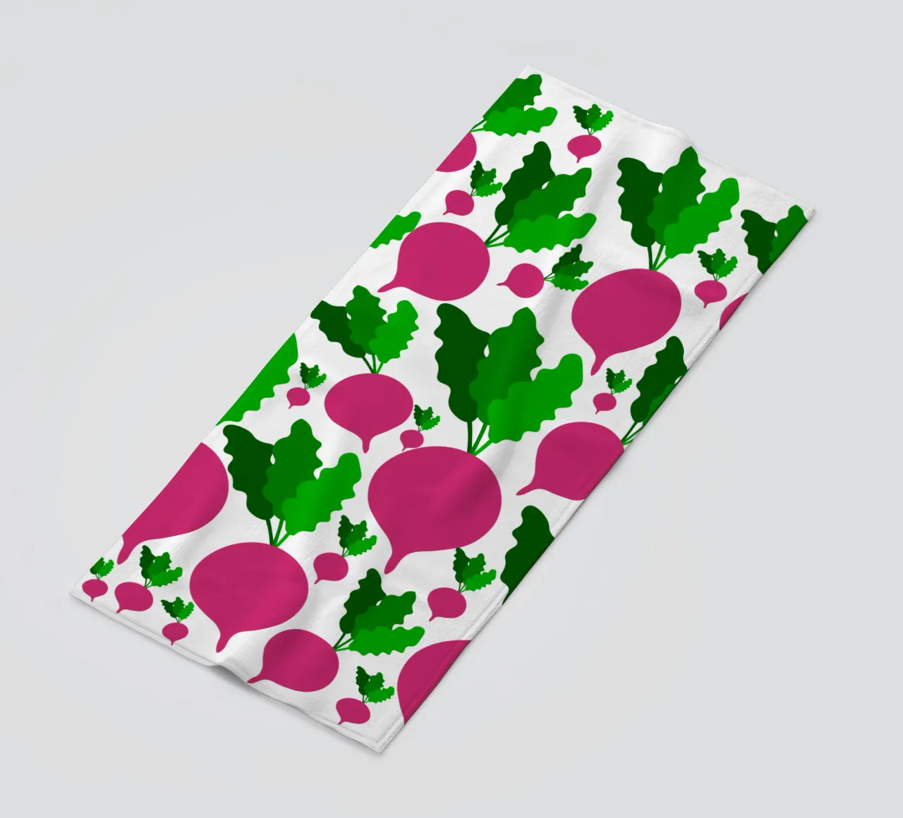 Radishes pattern Strandtuch von baobabprintstore