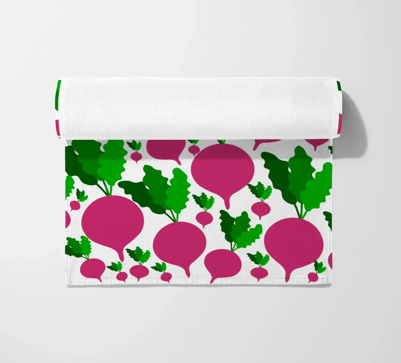 Radishes pattern Strandtuch von baobabprintstore