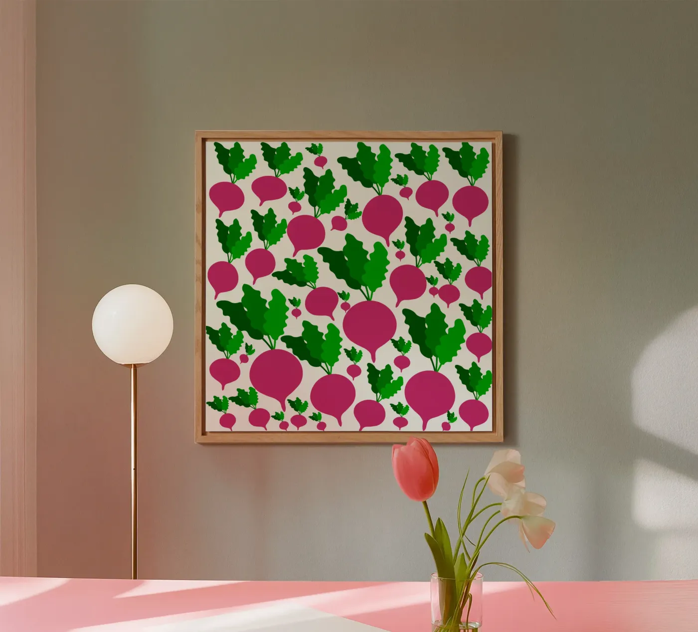 Radishes pattern forex plate by baobabprintstore