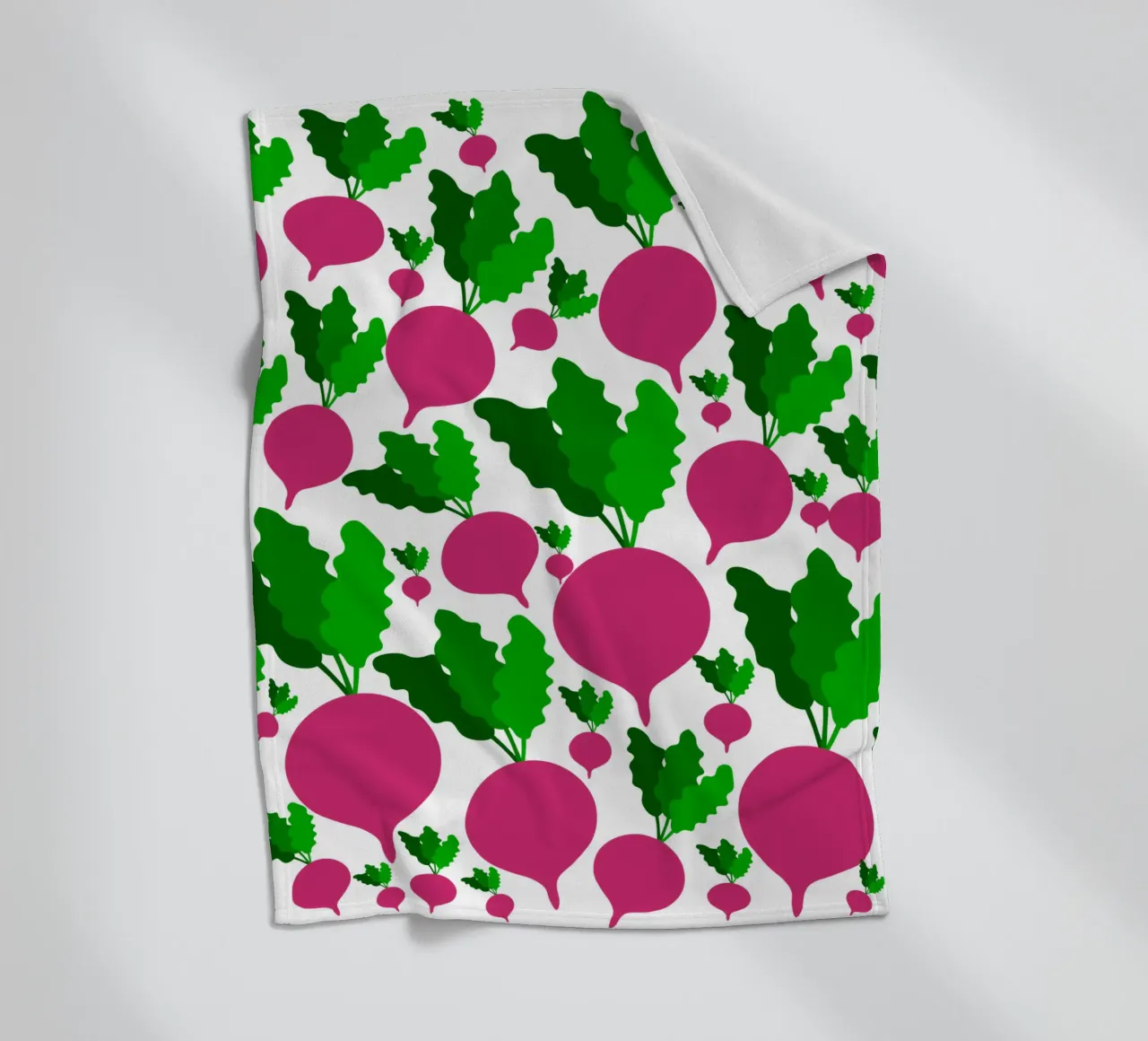 Radishes pattern coperta in pile da baobabprintstore