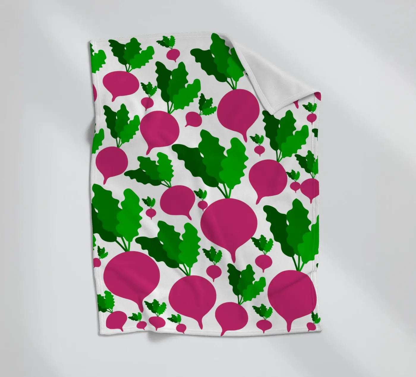 Radishes pattern fleecedeken van baobabprintstore