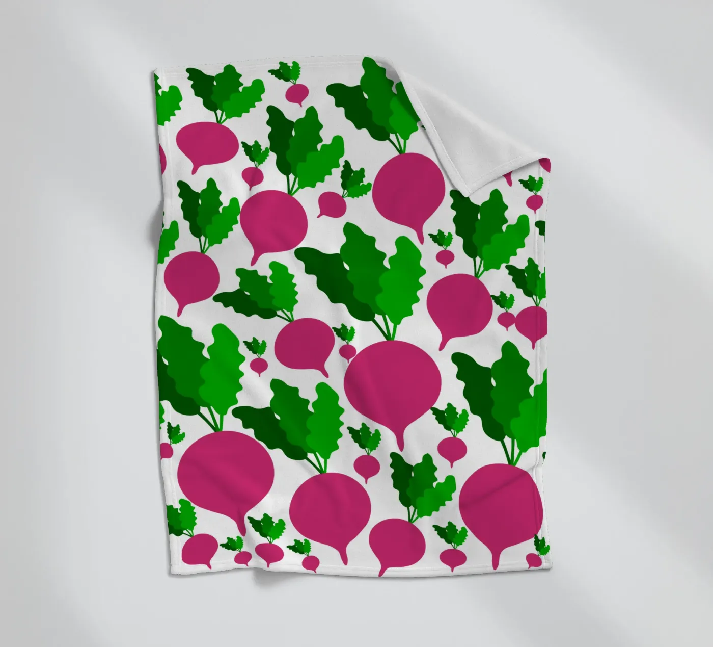 Radishes pattern fleecedeken van baobabprintstore