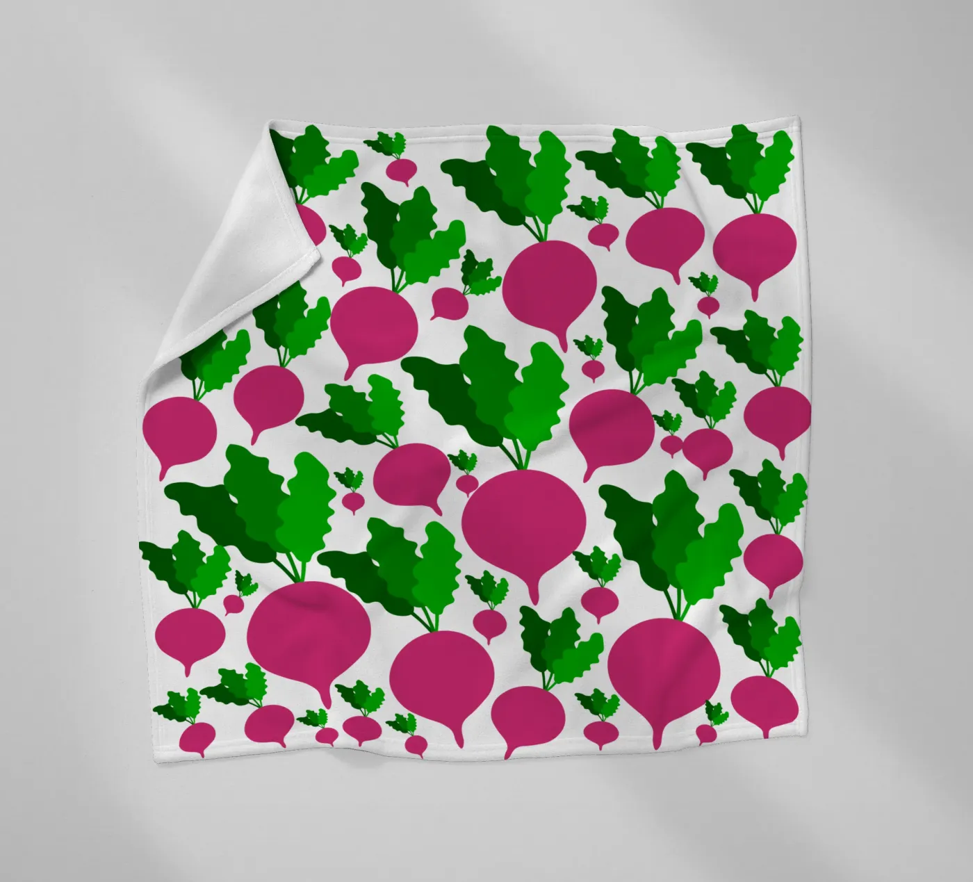 Radishes pattern fleecedeken van baobabprintstore