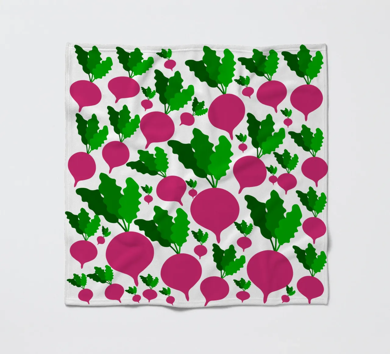Radishes pattern coperta in pile da baobabprintstore