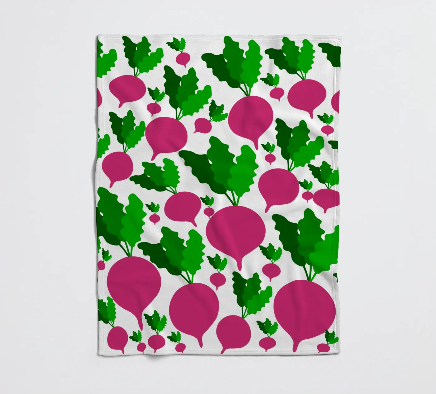 Radishes pattern fleecedeken van baobabprintstore