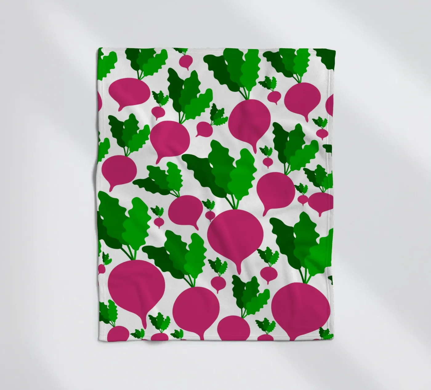 Radishes pattern fleecedeken van baobabprintstore
