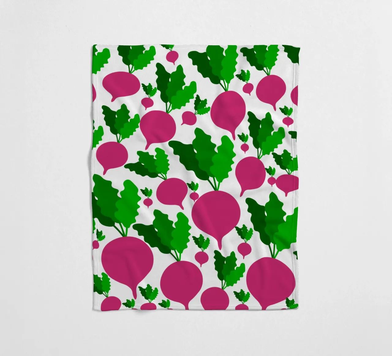 Radishes pattern coperta in pile da baobabprintstore