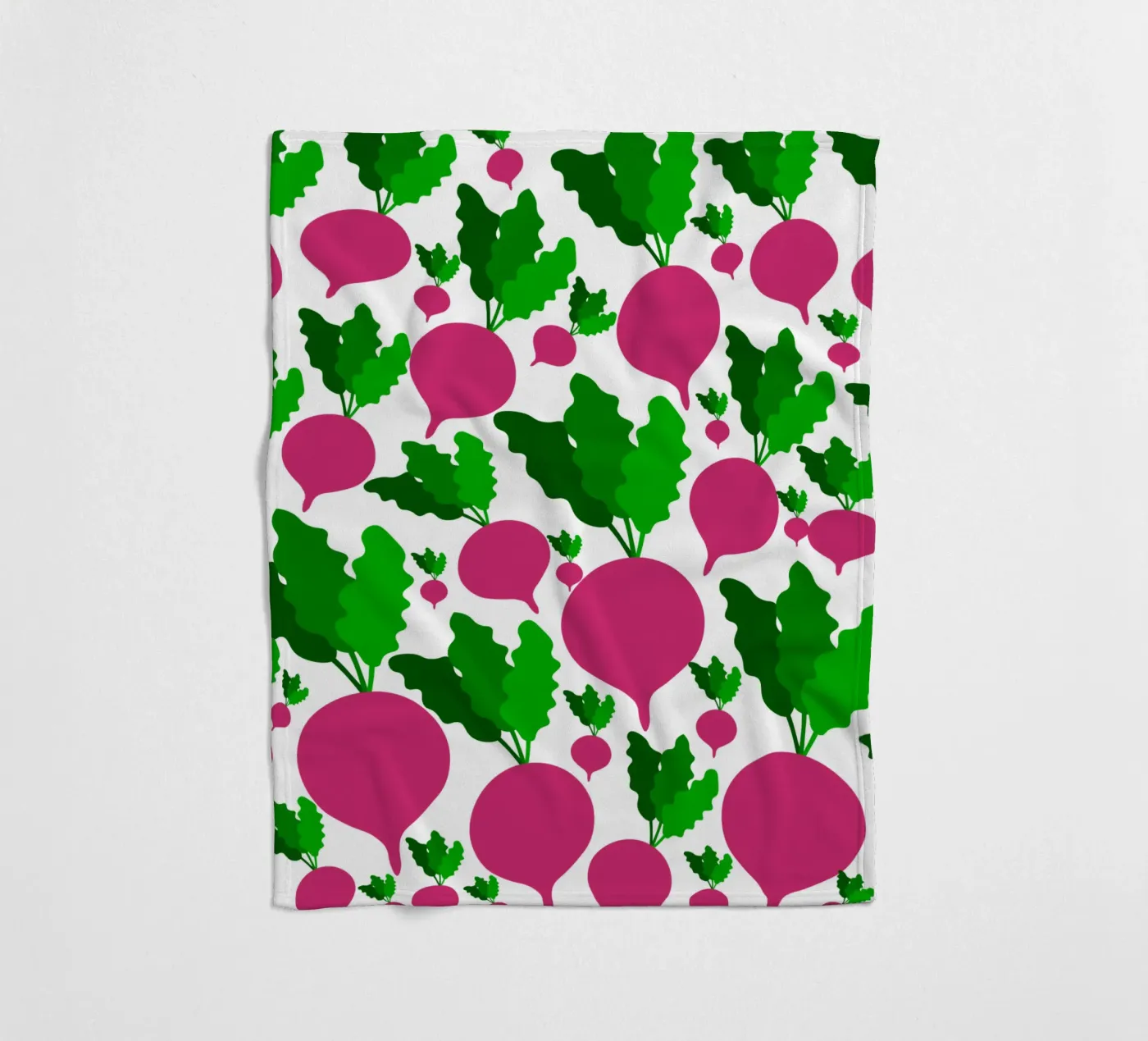 Radishes pattern fleecedeken van baobabprintstore