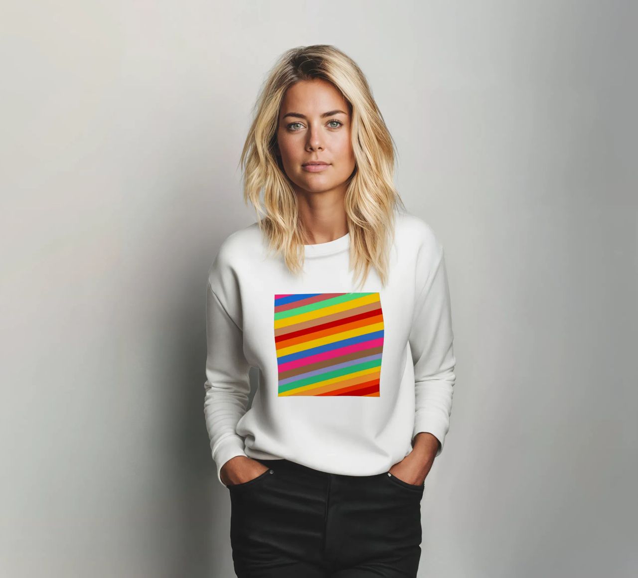 Retro slides pattern sweatshirt by baobabprintstore