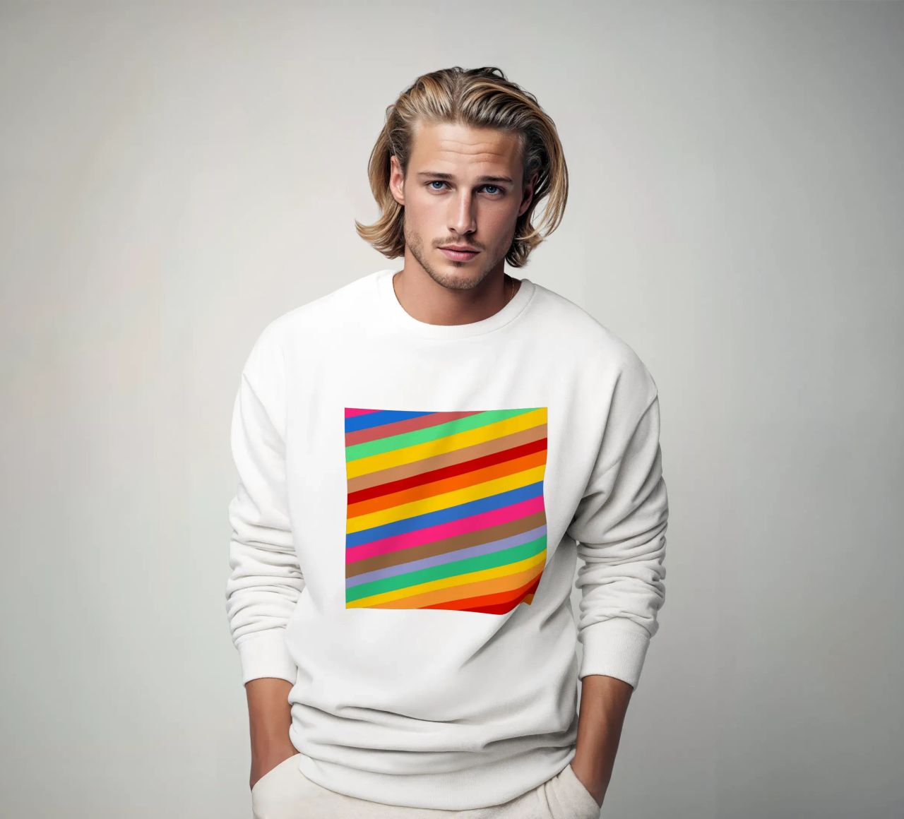 Retro slides pattern sweatshirt by baobabprintstore