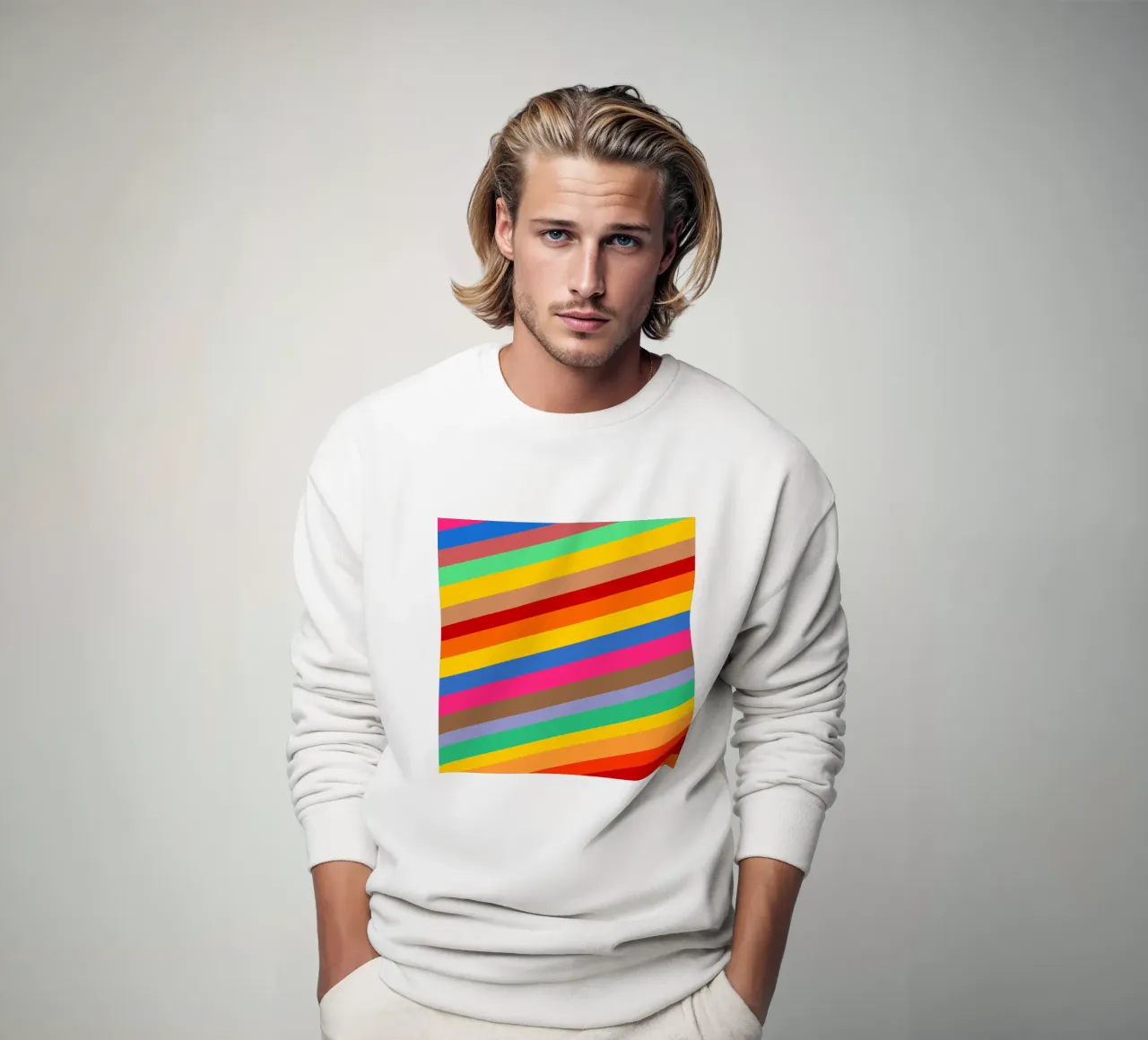 Retro slides pattern Sweatshirt von baobabprintstore