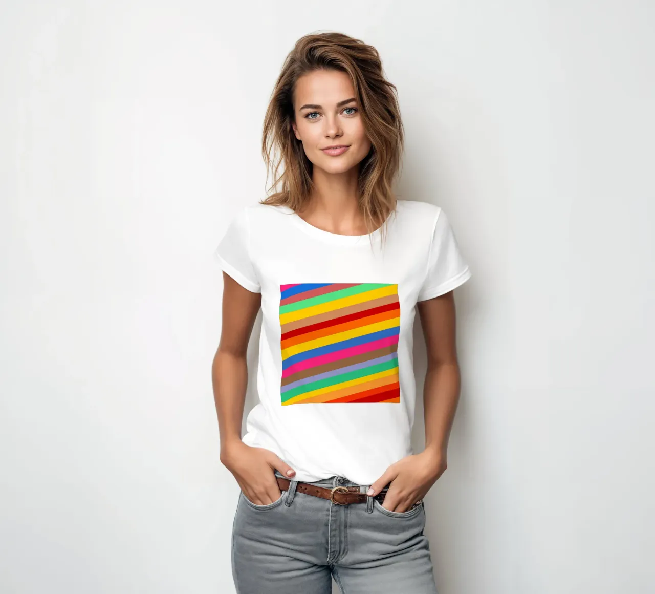Retro slides pattern Frauen T-Shirt von baobabprintstore