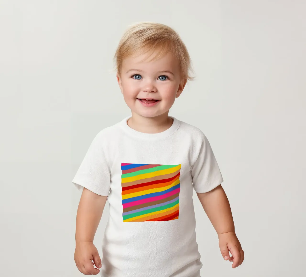 Retro slides pattern baby t-shirt van baobabprintstore