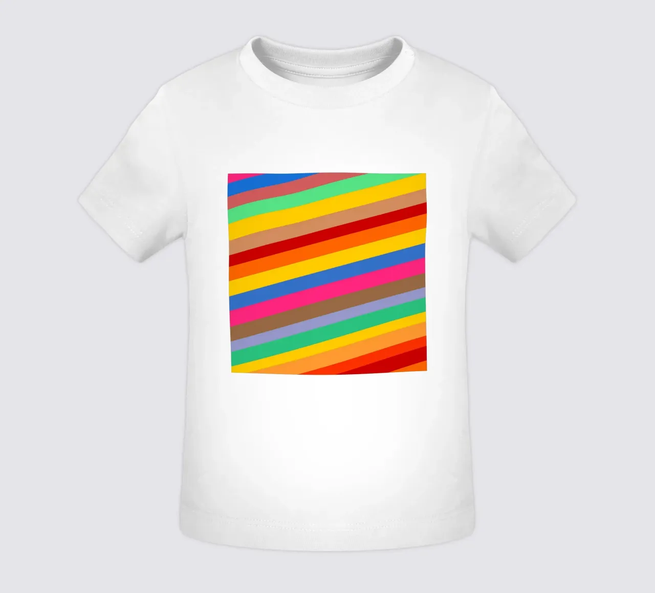 Retro slides pattern baby t-shirt van baobabprintstore