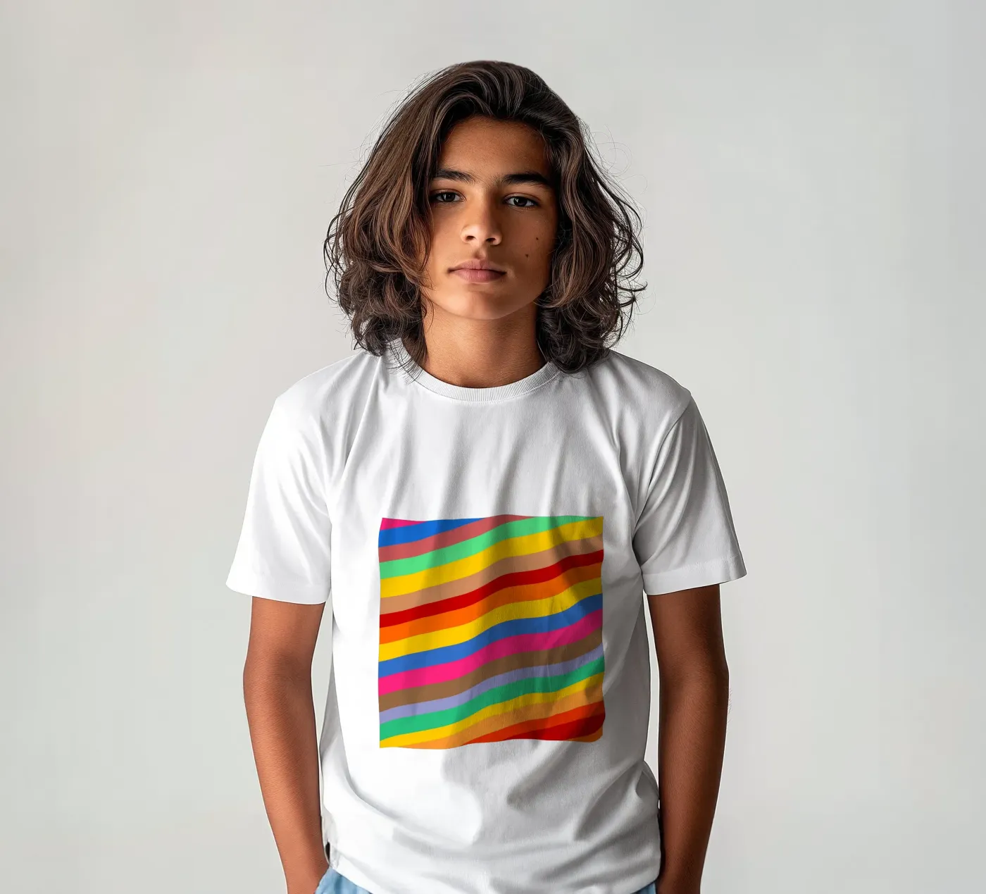 Retro slides pattern t-shirt bambini da baobabprintstore