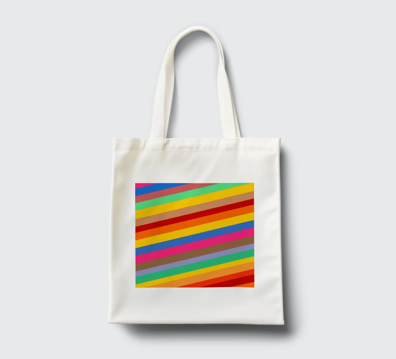 Retro slides pattern borsa in juta da baobabprintstore