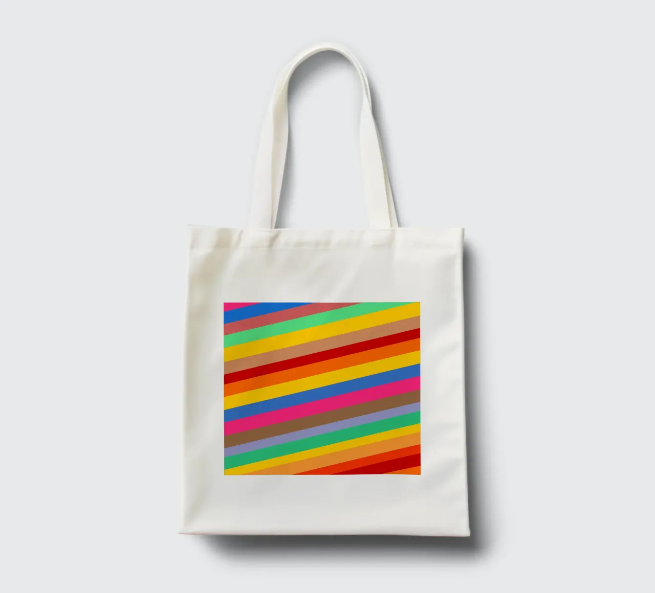 Retro slides pattern borsa in juta da baobabprintstore