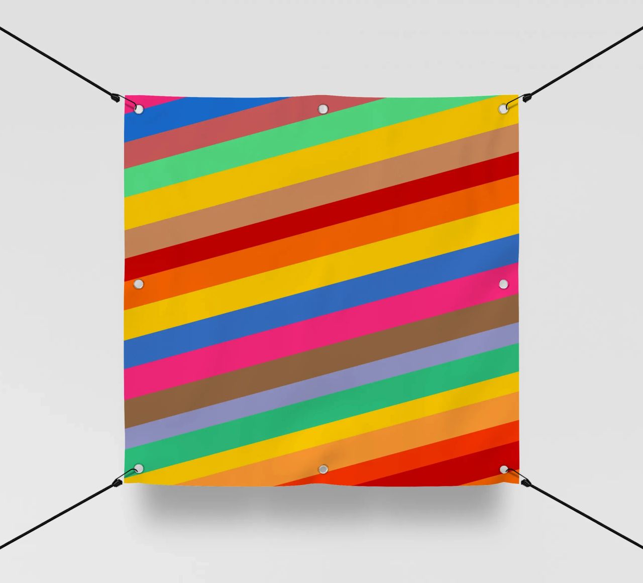 Retro slides pattern telo in pvc da baobabprintstore