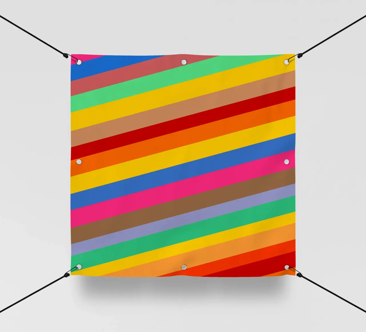 Retro slides pattern bâche pvc de baobabprintstore