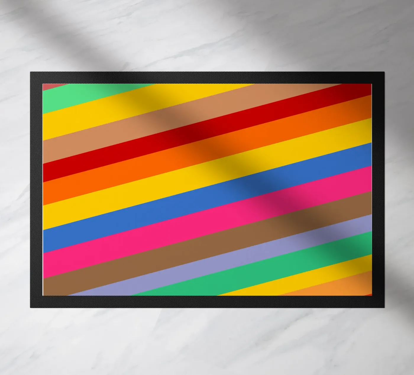 Retro slides pattern doormat by baobabprintstore