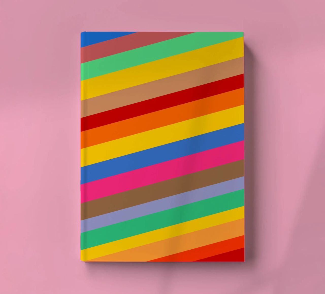 Retro slides pattern notebook by baobabprintstore