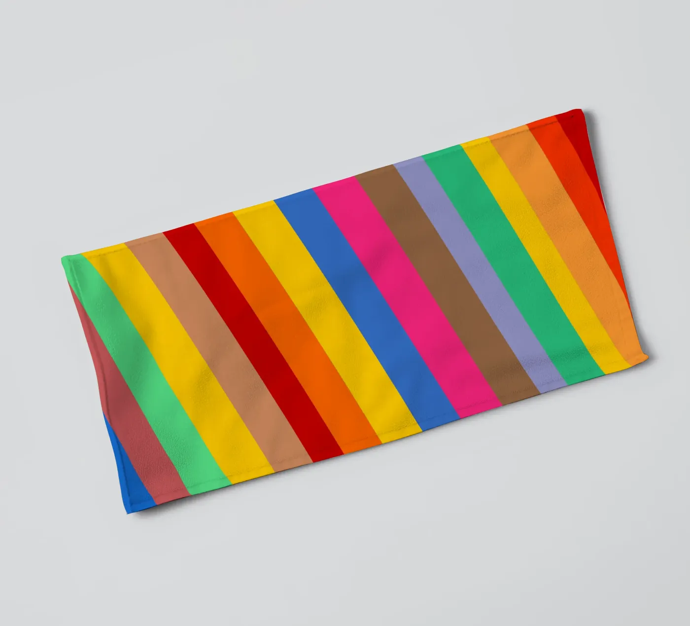 Retro slides pattern badhanddoek van baobabprintstore