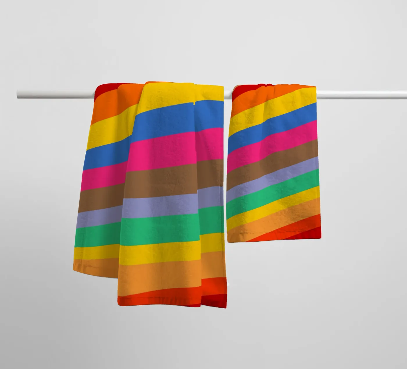 Retro slides pattern badhanddoek van baobabprintstore