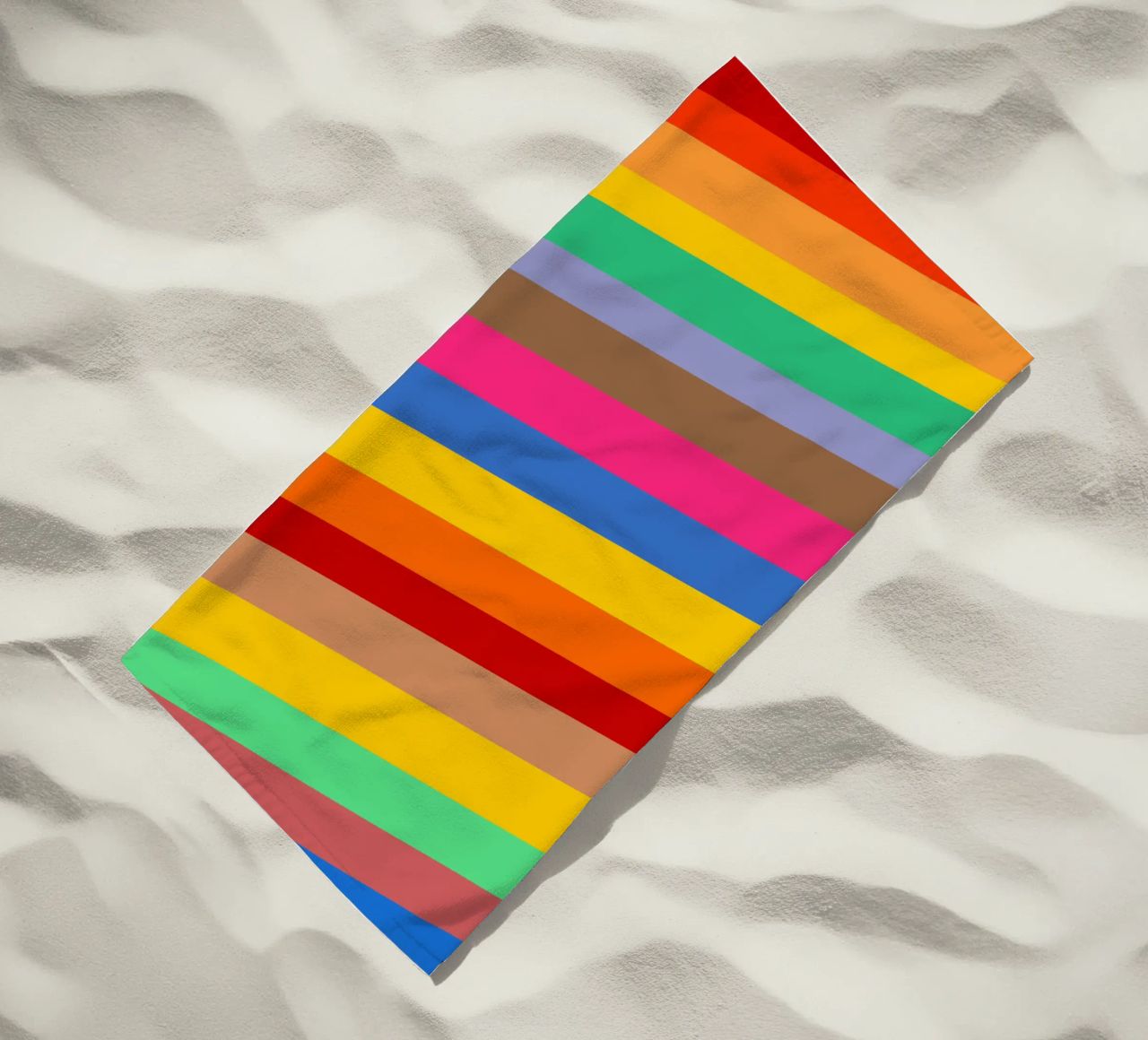 Retro slides pattern beach towel by baobabprintstore