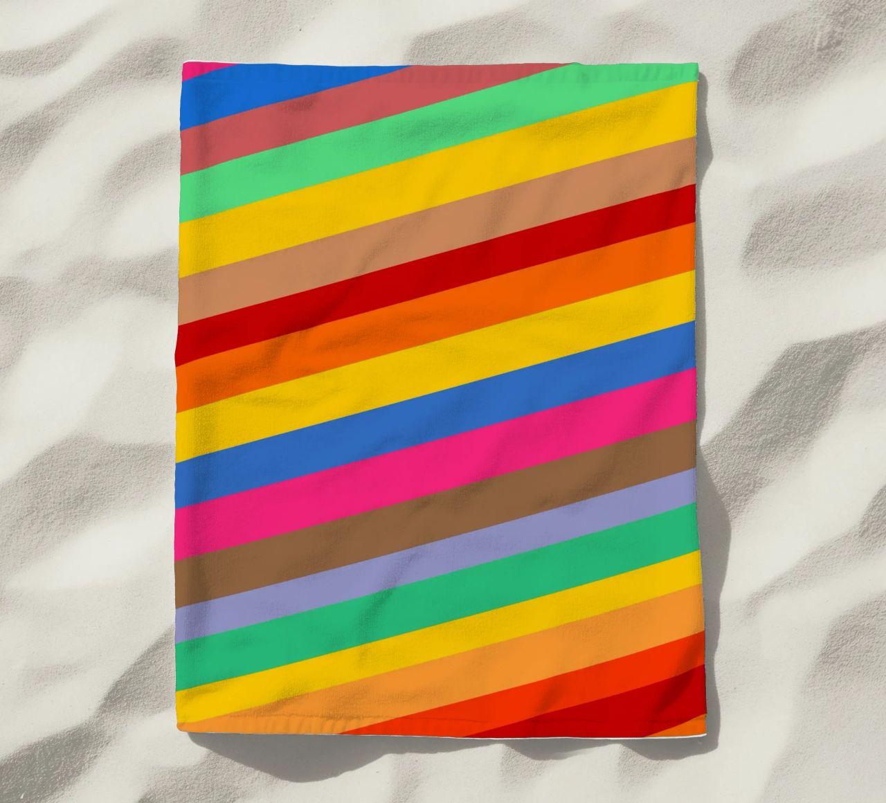 Retro slides pattern beach towel by baobabprintstore