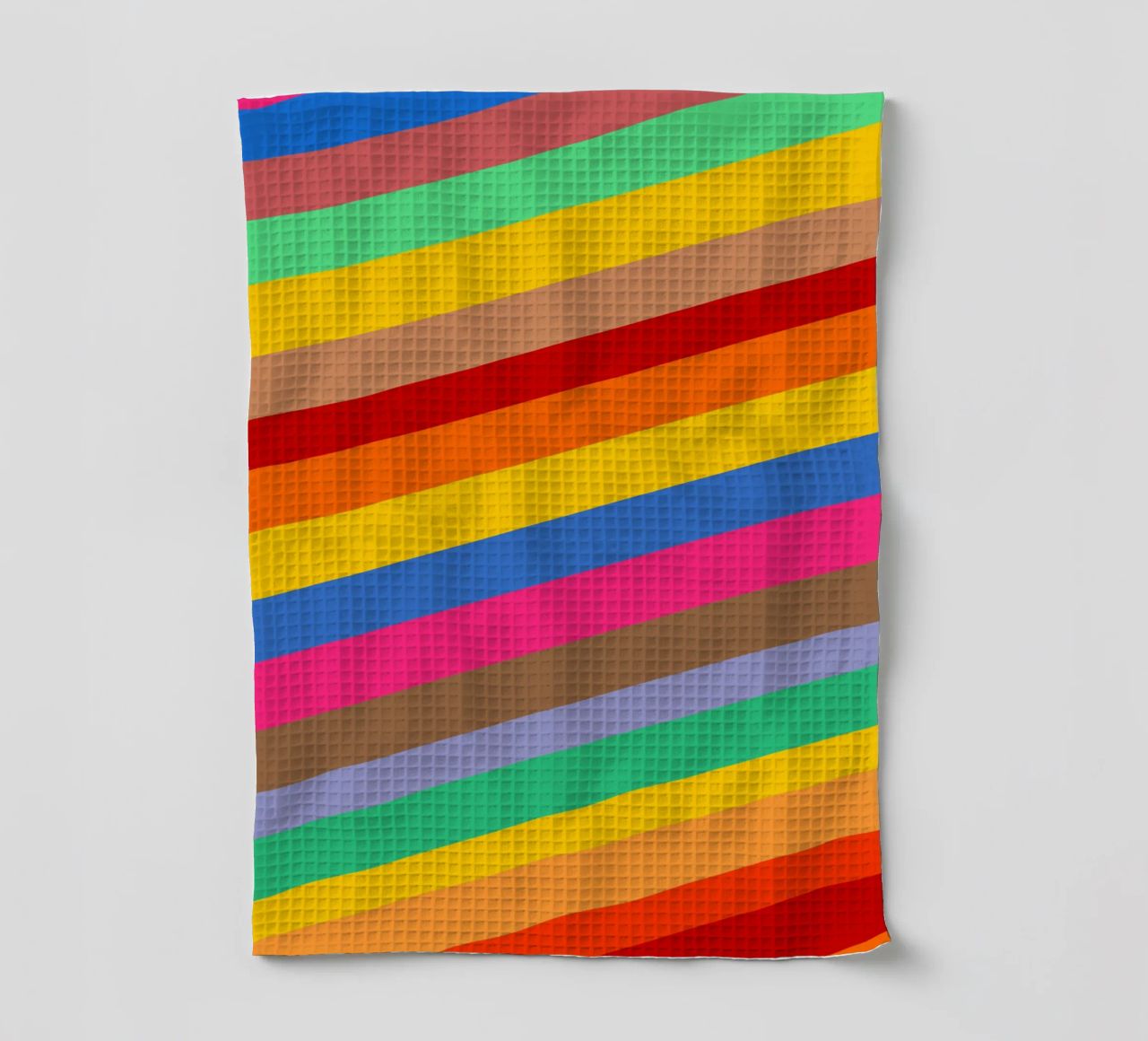 Retro slides pattern tea towel by baobabprintstore