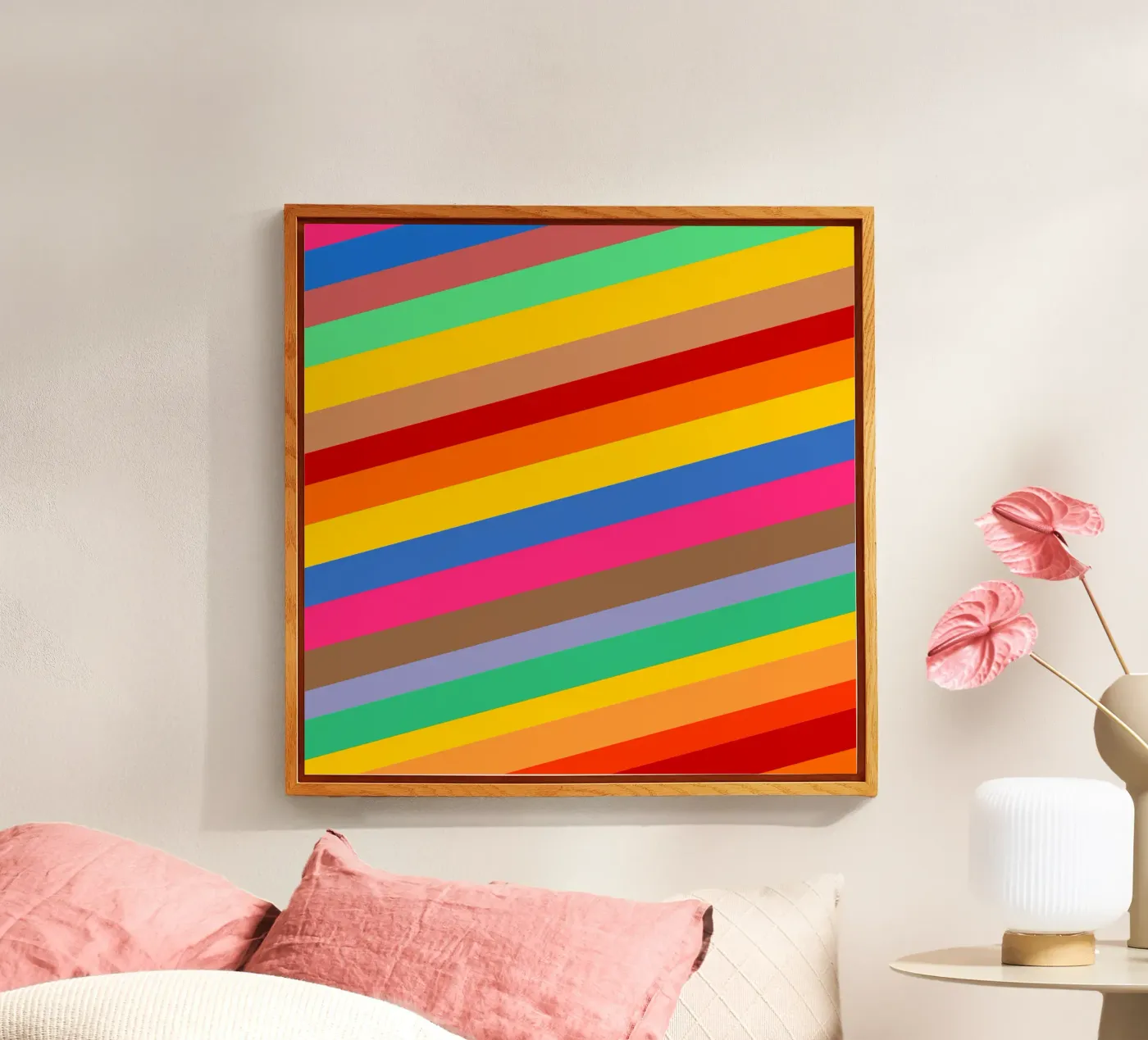 Retro slides pattern acrylic glass by baobabprintstore