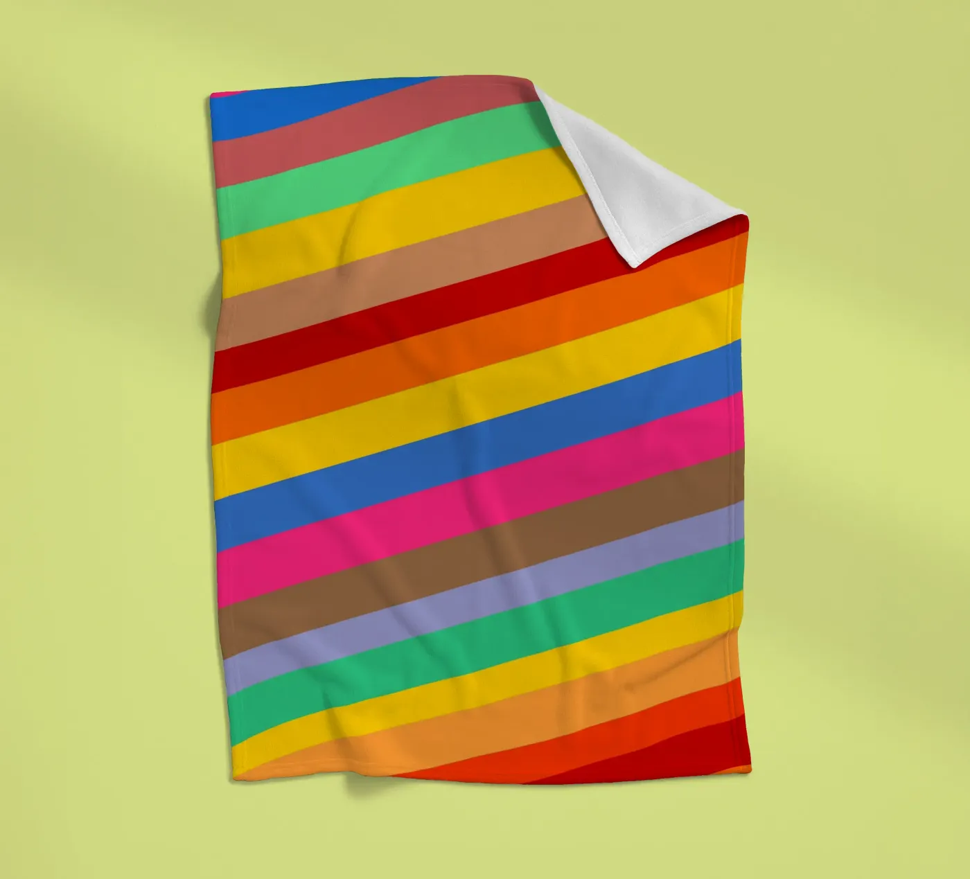 Retro slides pattern Fleecedecke von baobabprintstore