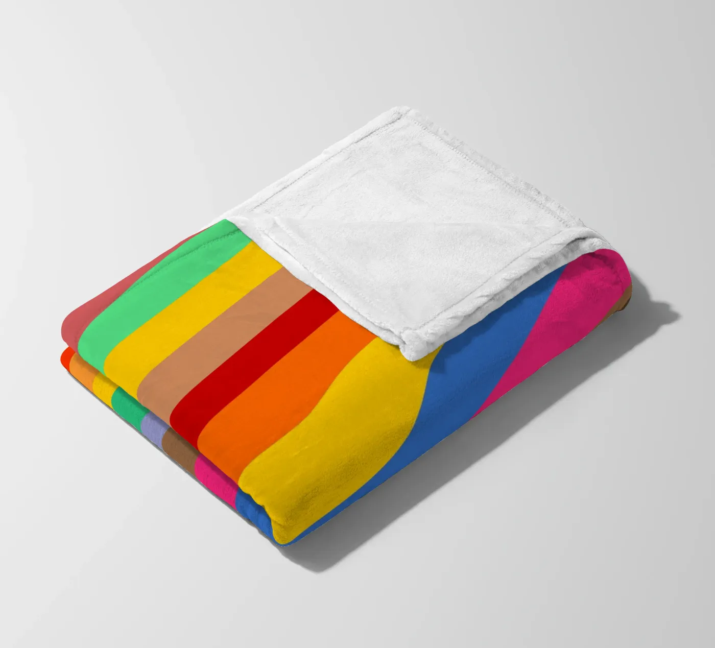 Retro slides pattern Fleecedecke von baobabprintstore