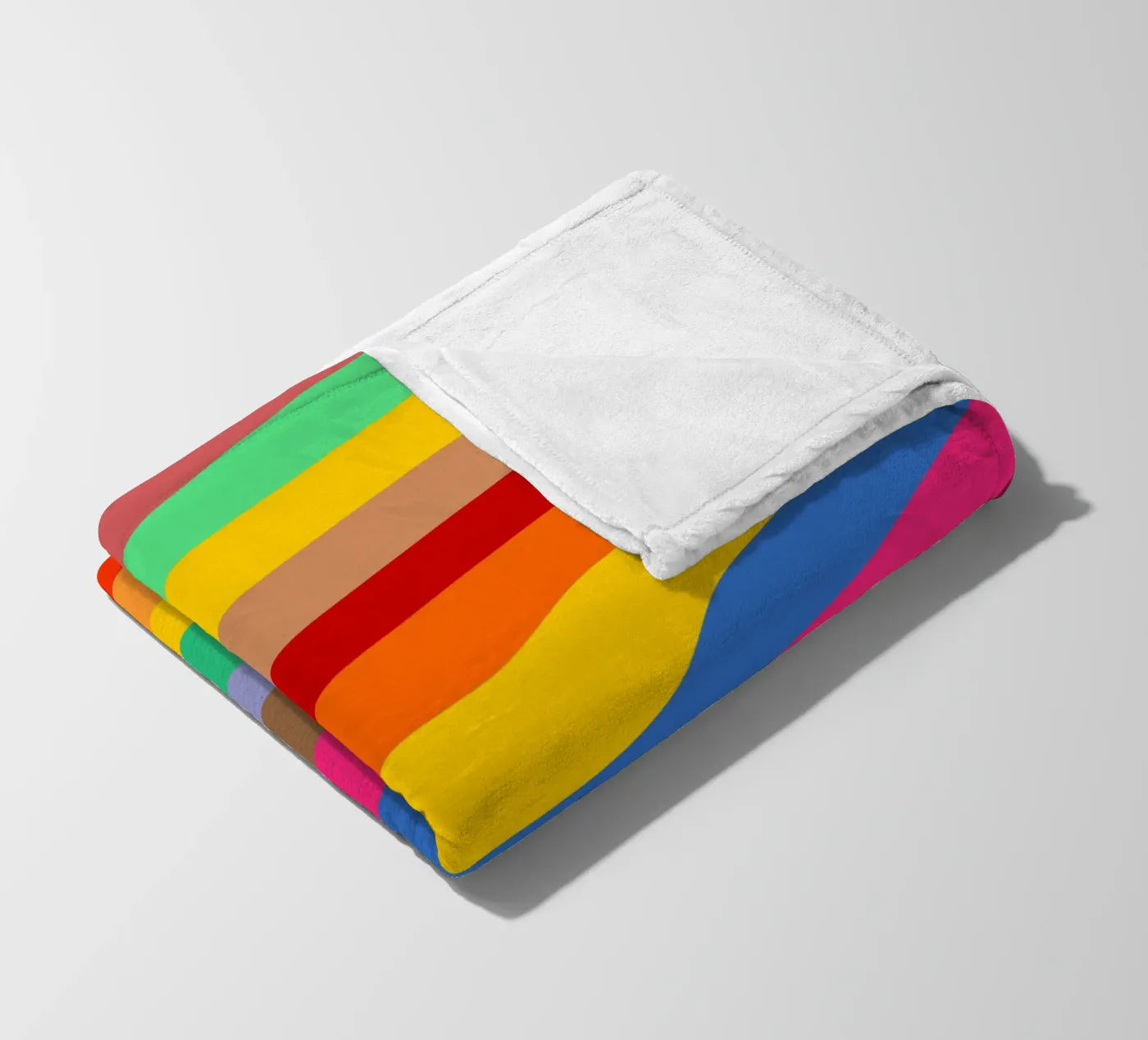 Retro slides pattern Fleecedecke von baobabprintstore