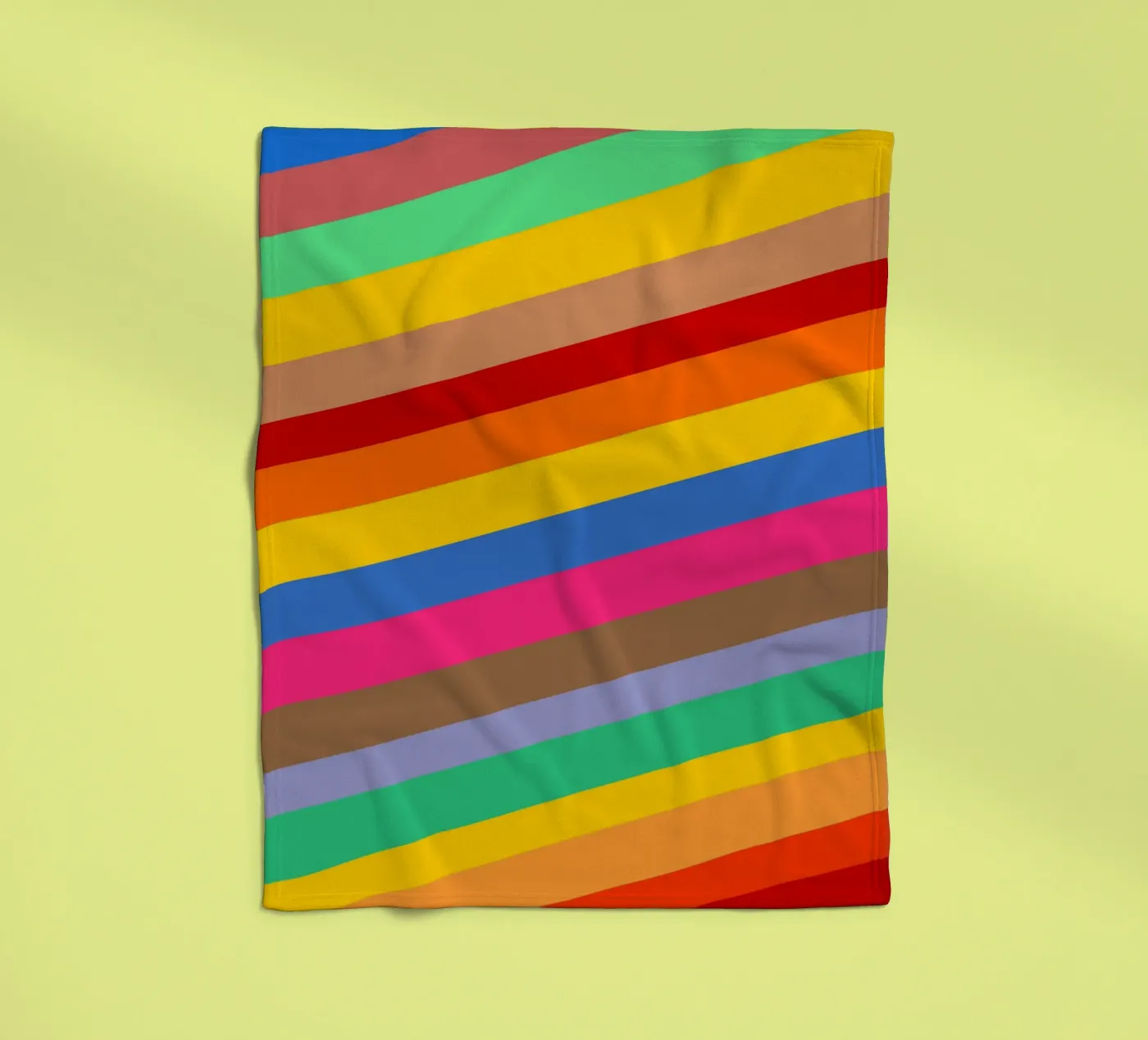 Retro slides pattern Fleecedecke von baobabprintstore