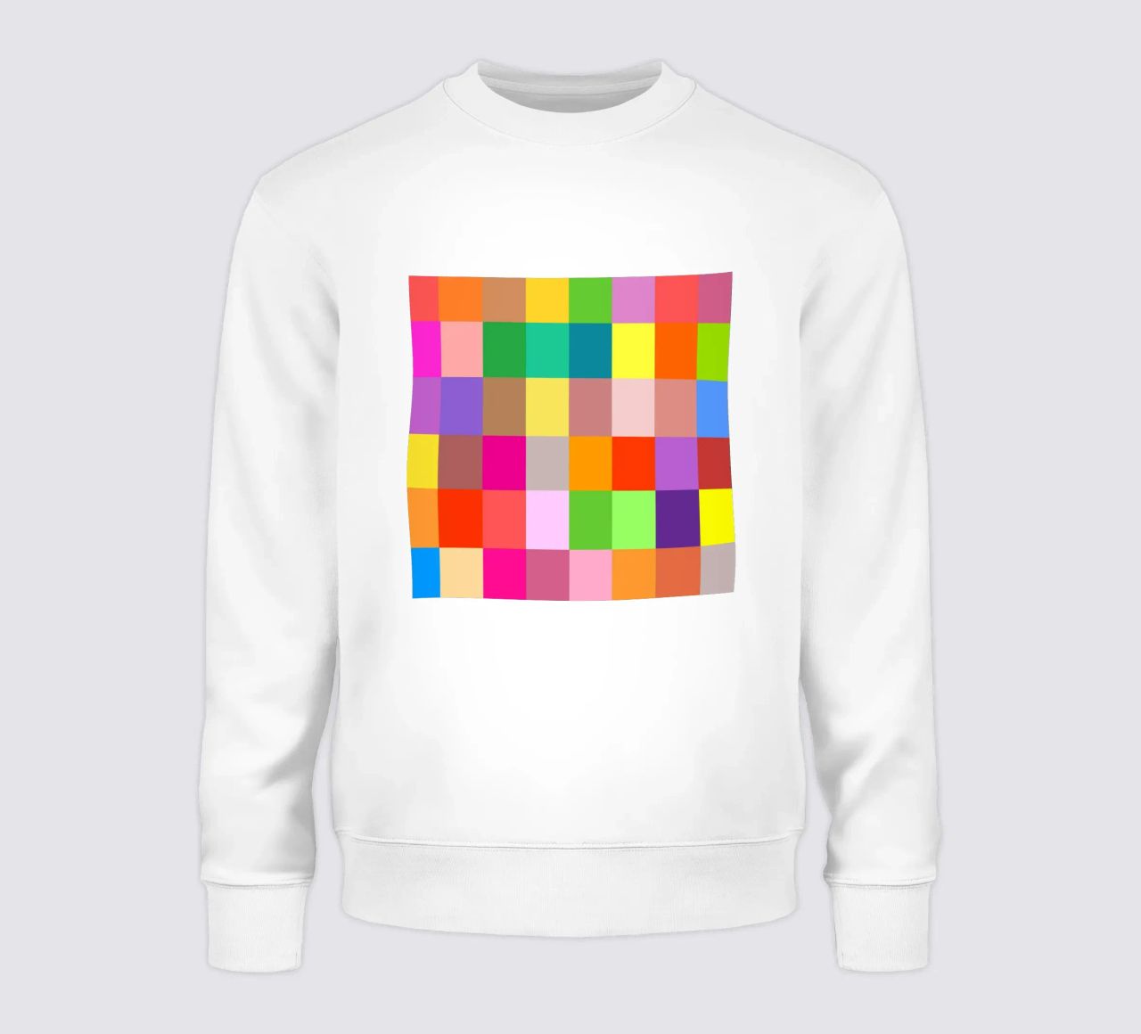 Colorful retro squares pattern felpa da baobabprintstore