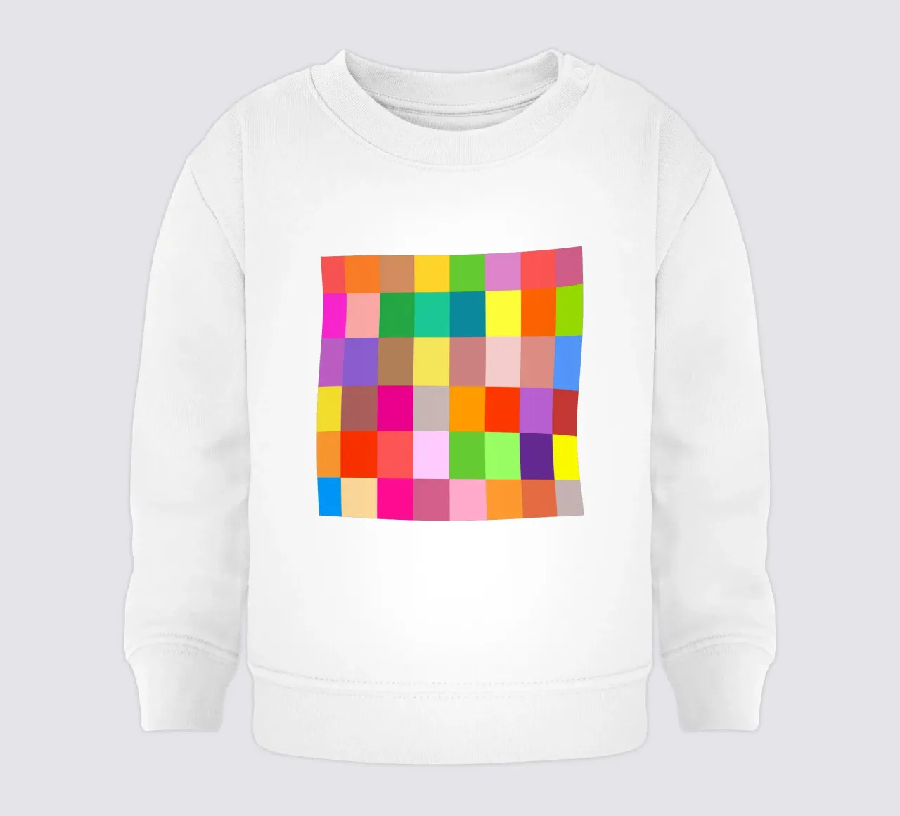 Colorful retro squares pattern sudadera de bebé de baobabprintstore
