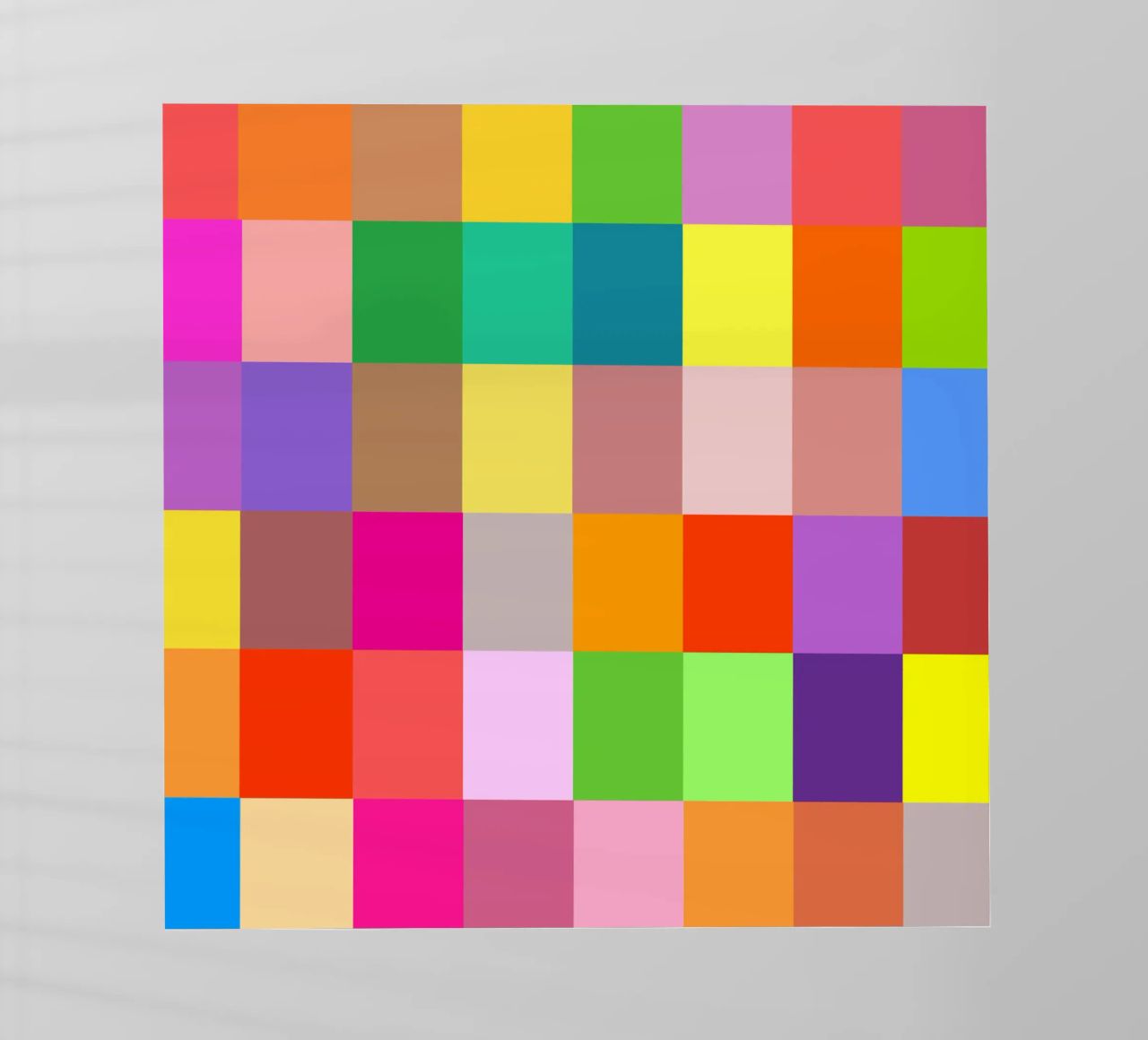 Colorful retro squares pattern pellicola backlit da baobabprintstore