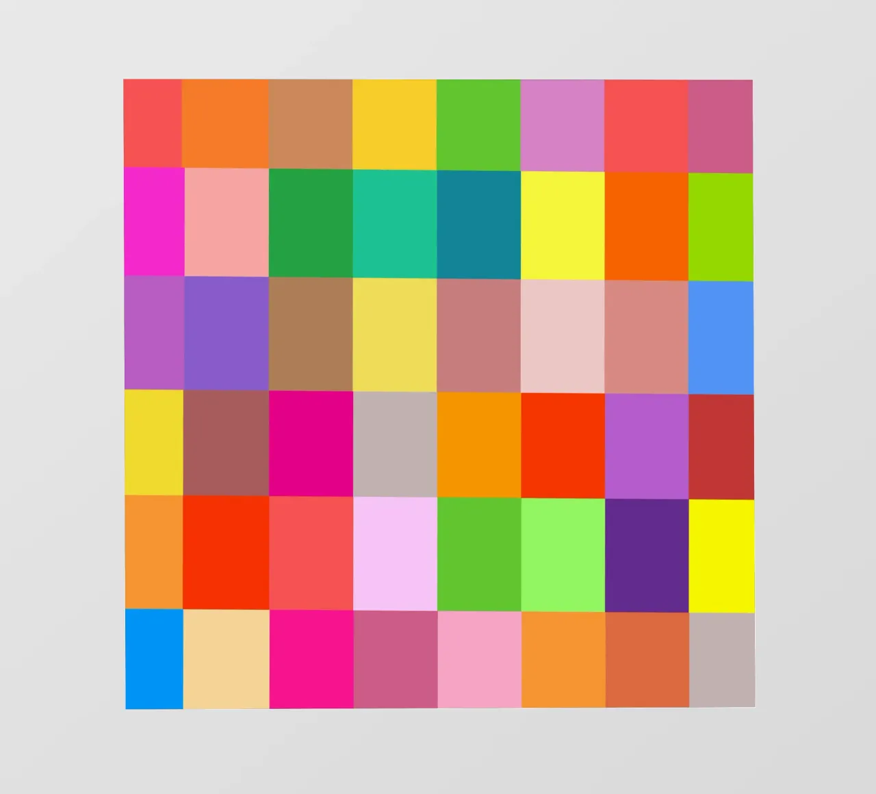 Colorful retro squares pattern telo in pvc da baobabprintstore