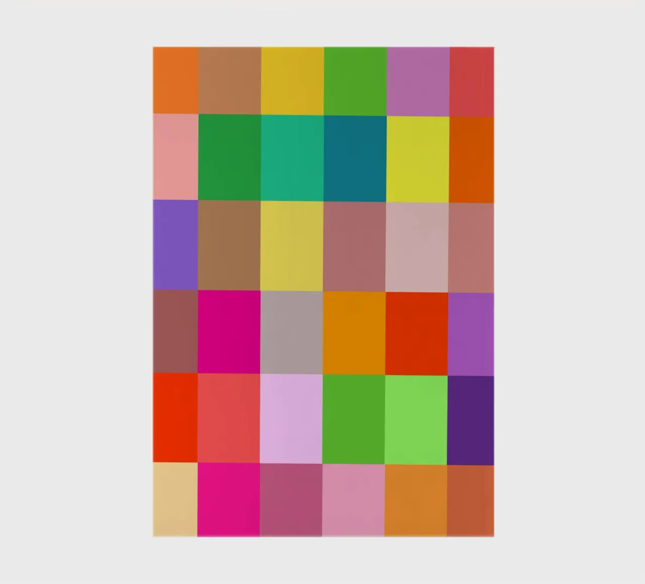 Colorful retro squares pattern notebook by baobabprintstore