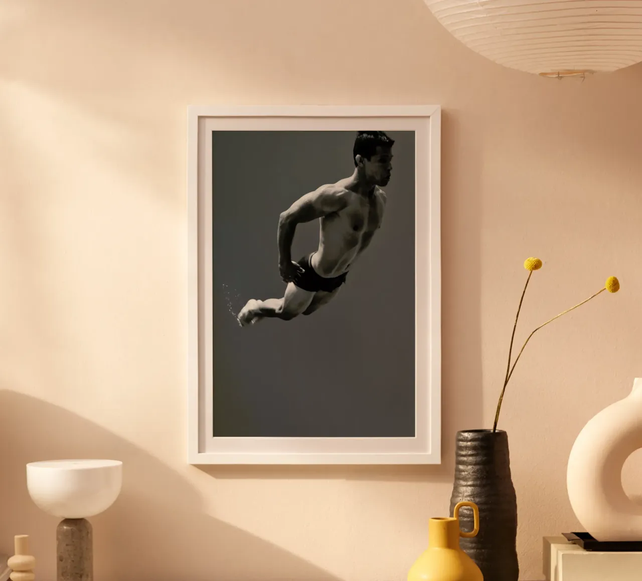 Cuban Athlete 3 -  Francisco Ross poster con telaio in plastica da Pictufy