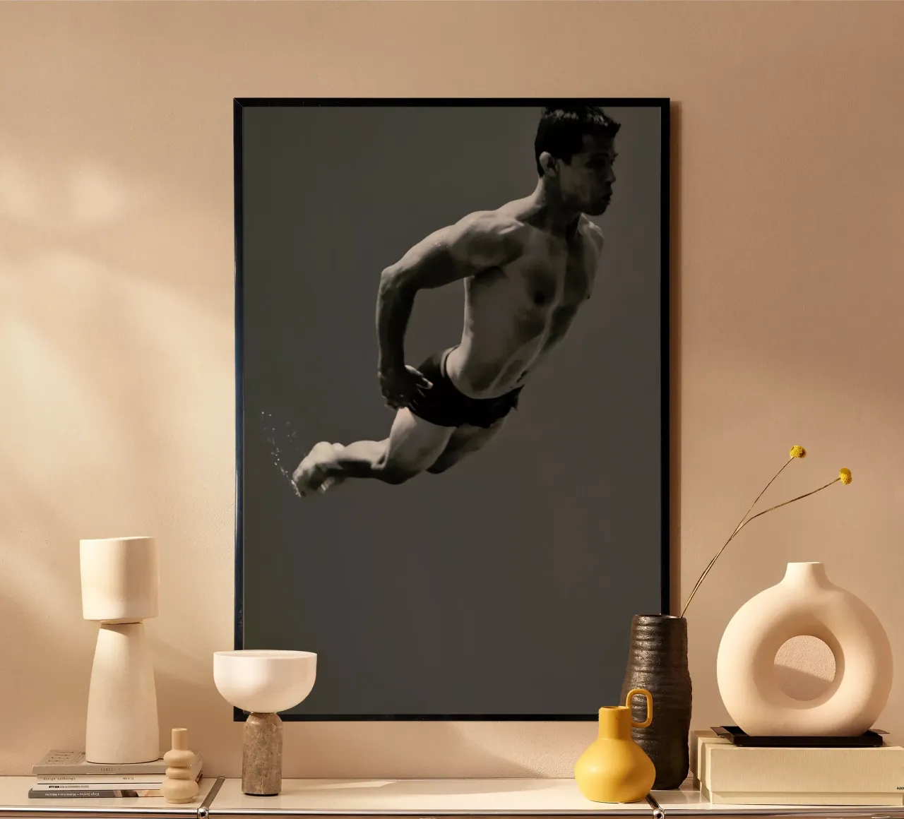 Cuban Athlete 3 -  Francisco Ross poster con telaio in plastica da Pictufy