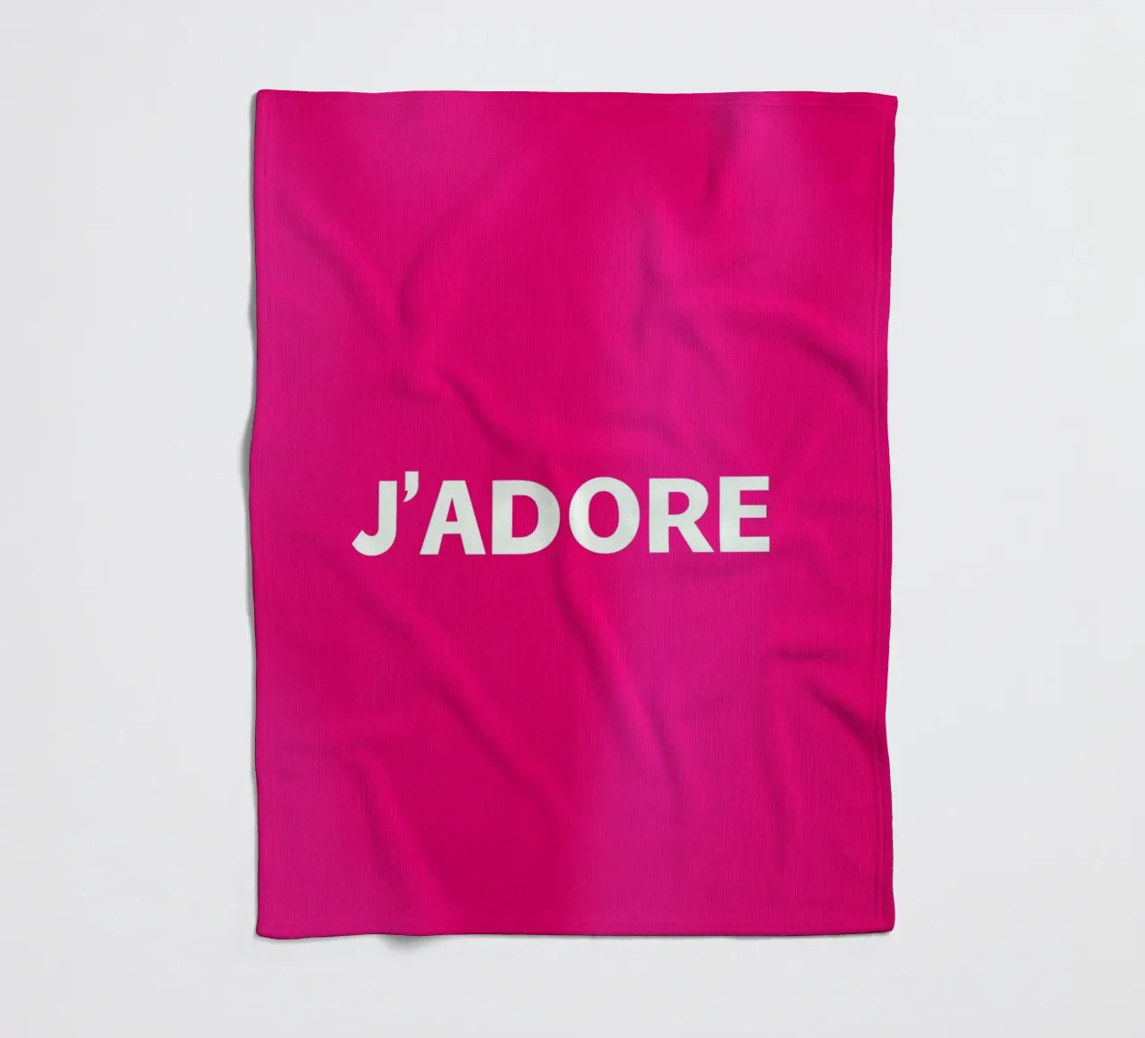 I love in pink fleece blanket by Carinaprint