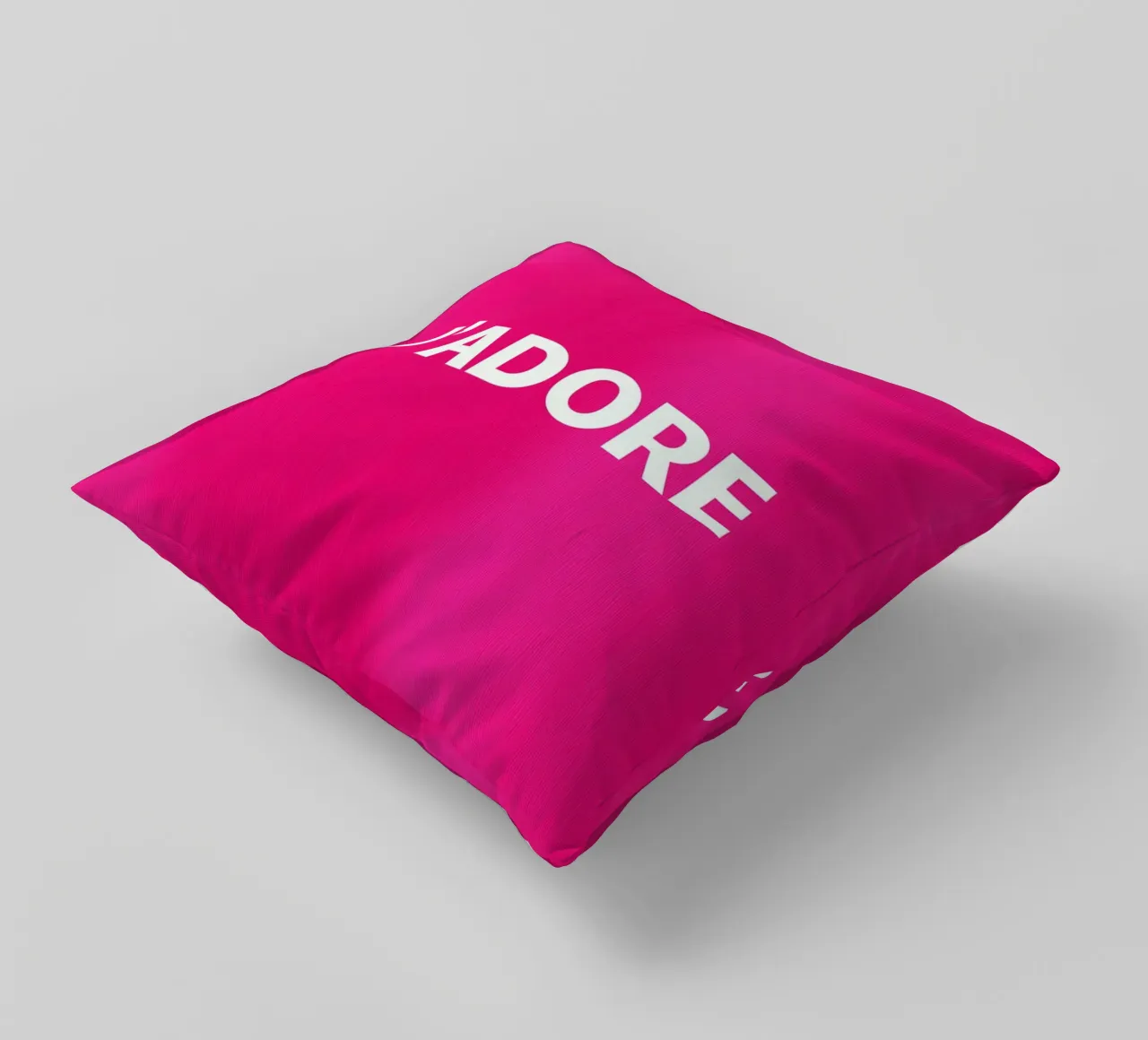 Amo in rosa cuscino da Carinaprint