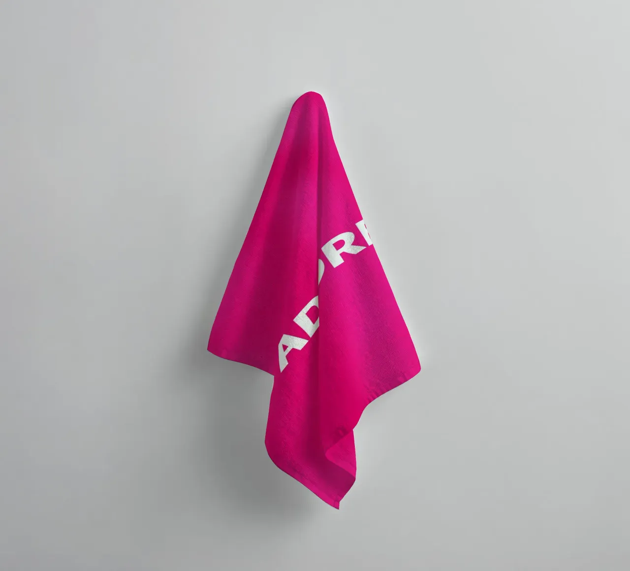 Ich liebe in Pink Handtuch von Carinaprint