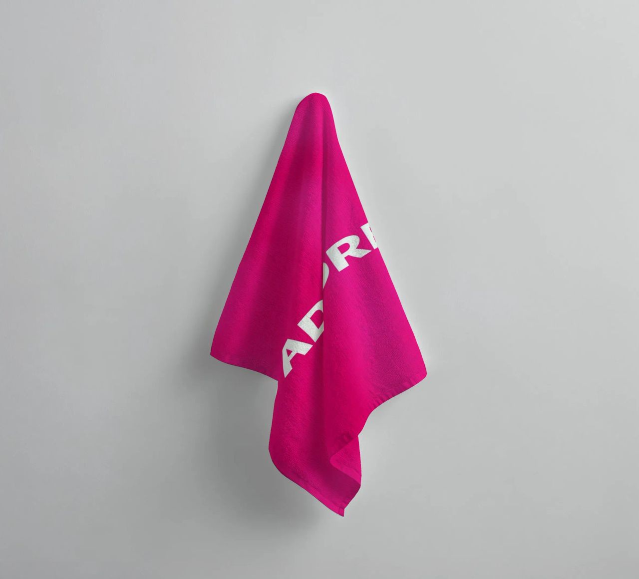 Amo in rosa asciugamano da bagno da Carinaprint