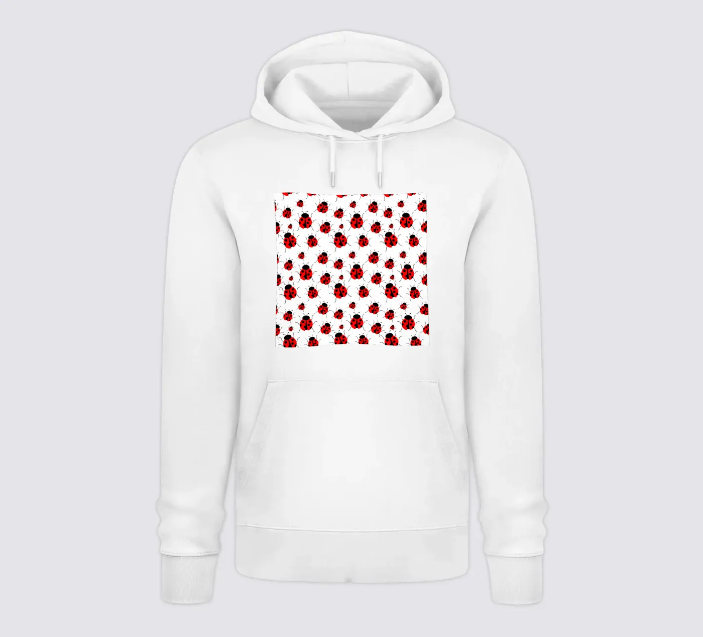 Ladybugs pattern felpa con cappuccio da baobabprintstore