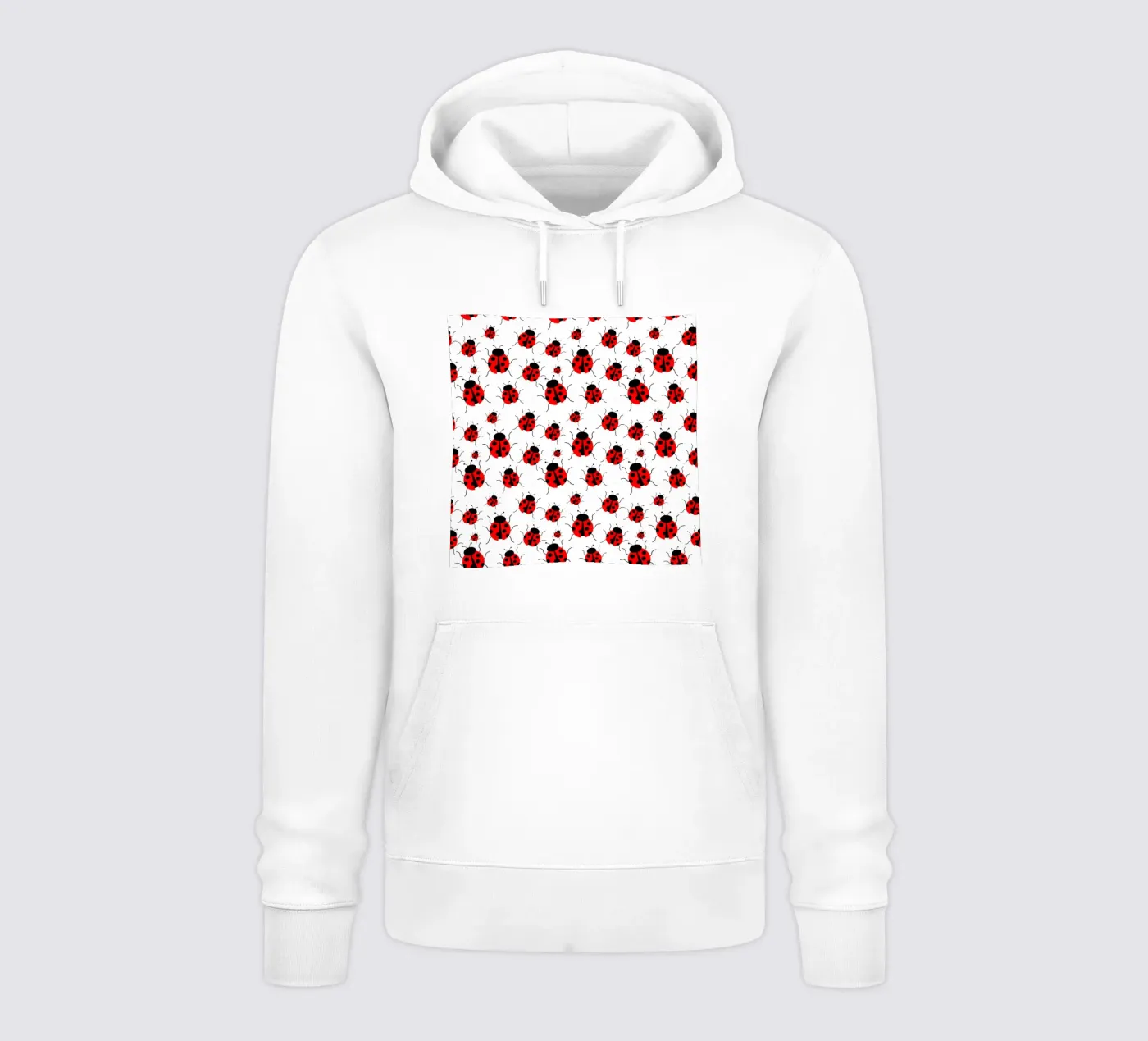 Ladybugs pattern felpa con cappuccio da baobabprintstore
