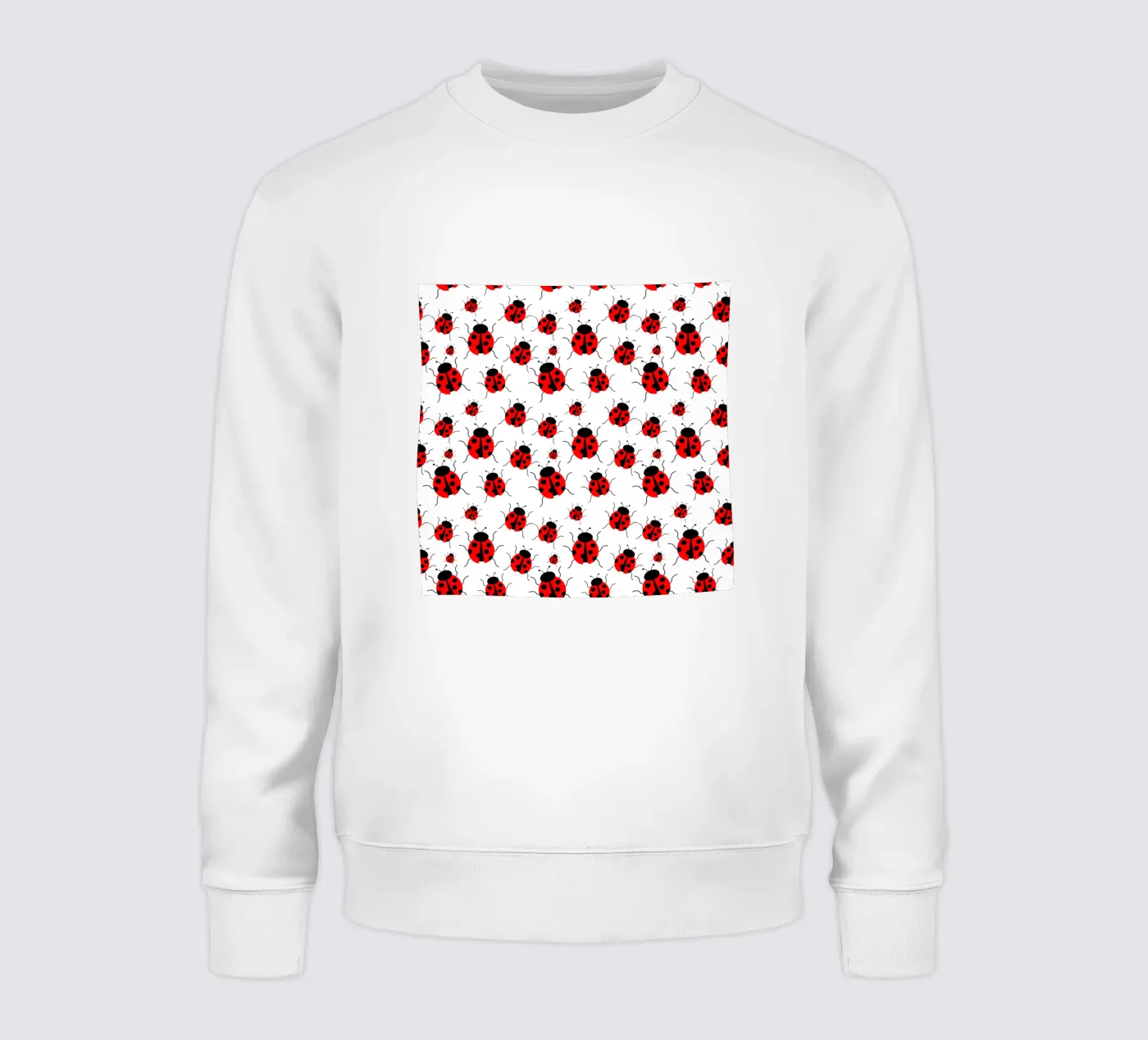 Ladybugs pattern sweatshirt van baobabprintstore